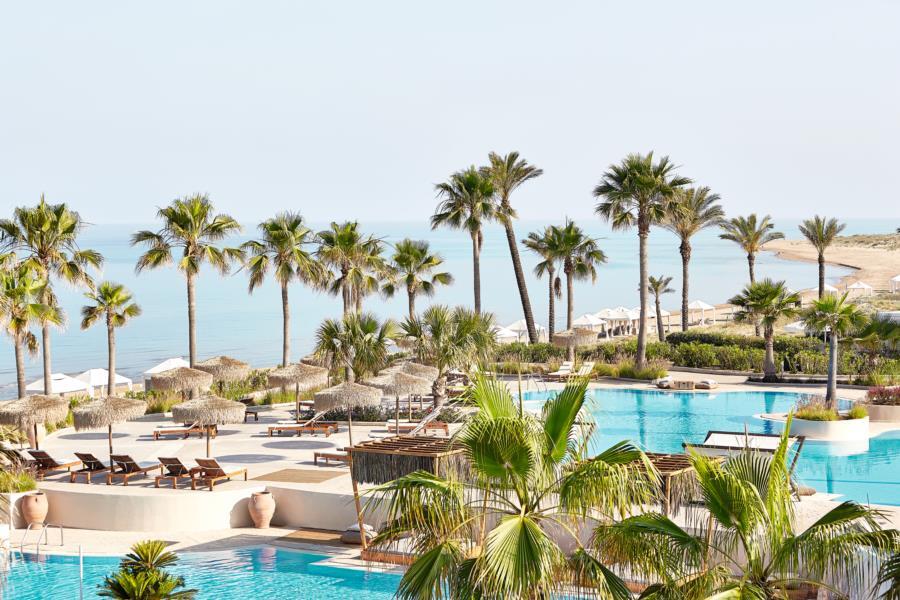 Grecotel Luxme Palms At Riviera Olympia & Aqua Park Loutrá Killínis Exterior foto